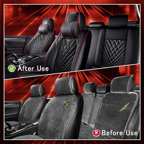 Seat Covers for GMC Terrain 2010-2024,Car Front and Back Seat Covers,Waterproof Seat Cover,Car Seat Cover All Weather(5 Seats, Black Cream) in Saudi Arabia