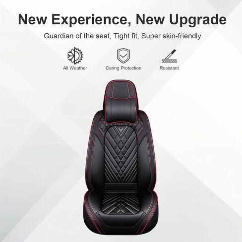 Seat Covers for GMC Terrain 2010-2024,Car Front and Back Seat Covers,Waterproof Seat Cover,Car Seat Cover All Weather(5 Seats, Black Cream) in Saudi Arabia