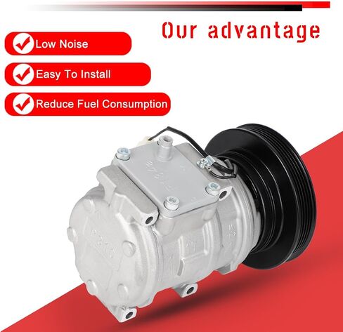 CCIYU A/C Compressor with Clutch A/C Air Compressor for Car 1995-1999 for Chrysler Sebring 2.0L Air Conditioning Compressor for MR201706 in Saudi Arabia