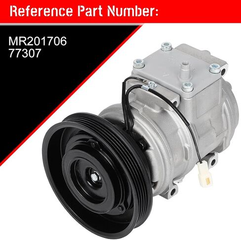 CCIYU A/C Compressor with Clutch A/C Air Compressor for Car 1995-1999 for Chrysler Sebring 2.0L Air Conditioning Compressor for MR201706 in Saudi Arabia