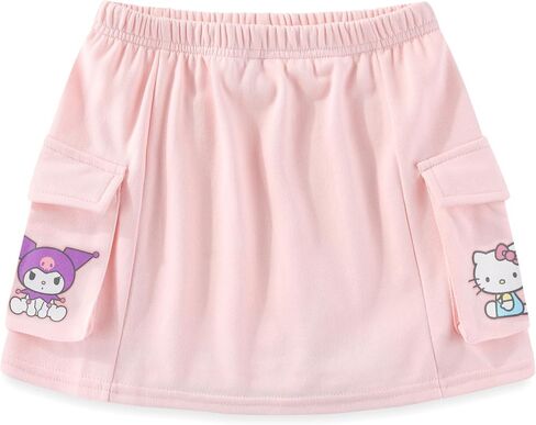 Hello Kitty & Friends Sanrio Girls French Terry Sweatshirt and Skort Skirt 2 Piece Set for Big Kids in Saudi Arabia