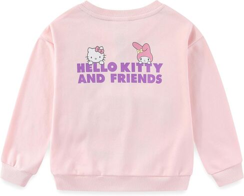 Hello Kitty & Friends Sanrio Girls French Terry Sweatshirt and Skort Skirt 2 Piece Set for Big Kids in Saudi Arabia