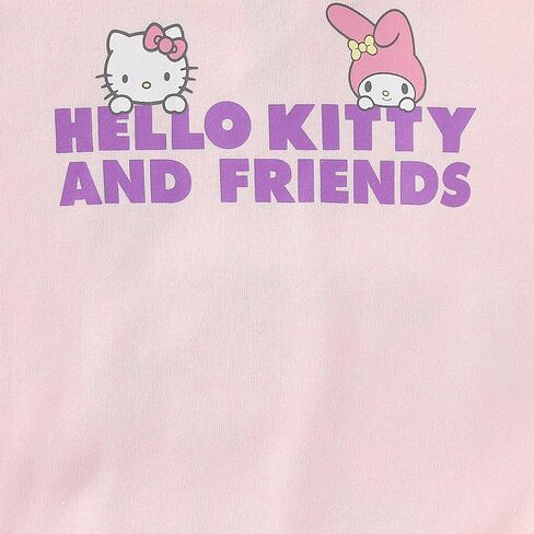 Hello Kitty & Friends Sanrio Girls French Terry Sweatshirt and Skort Skirt 2 Piece Set for Big Kids in Saudi Arabia