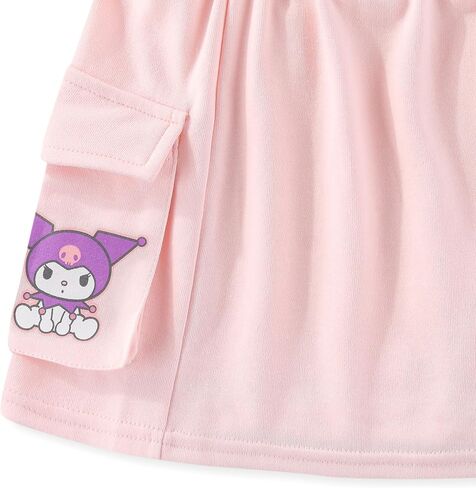 Hello Kitty & Friends Sanrio Girls French Terry Sweatshirt and Skort Skirt 2 Piece Set for Big Kids in Saudi Arabia