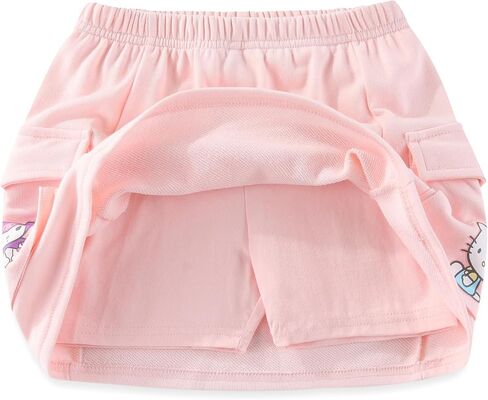Hello Kitty & Friends Sanrio Girls French Terry Sweatshirt and Skort Skirt 2 Piece Set for Big Kids in Saudi Arabia