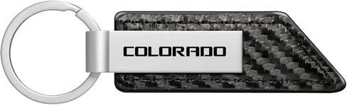 صورة iPick لسلسلة مفاتيح شيفروليه كولورادو من ألياف الكربون المصنوعة من جلد البولي يوريثان، مرخصة رسميًا in Kuwait