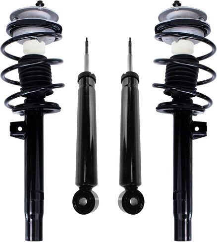 Detroit Axle - Struts Shocks for BMW 328i 328Ci 325i 325Ci 323i 323Ci 320i 330Ci 330i Complete 2 Front Struts with Coil Spring 2 Rear Shock Absorbers Replacement Ready Struts Assembly in Saudi Arabia