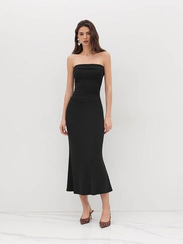 CIDER Womens Tube Dress Summer Maxi Strapless Bodycon Long Cocktail Party Club Dresses in Saudi Arabia