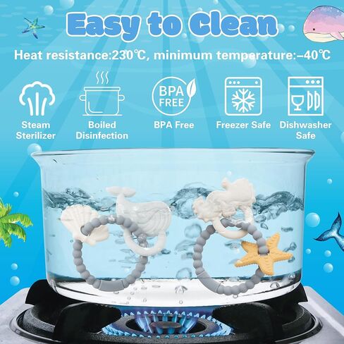 Easter Silicone Teethers for Babies - 2ooya 2Pcs Rabbit Chick Infant Teething Chew Toys, Toddler Sore Gums Pain Relief Toy for Newborn Boy and Girl Easter Spring Baby Shower Birthday Gifts in Kuwait