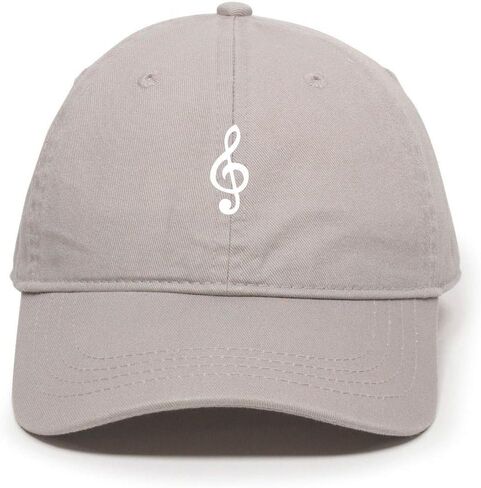 Music Note Baseball Cap Embroidered Cotton Adjustable Dad Hat in Saudi Arabia