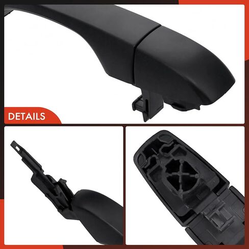A-Premium Rear Driver or Passenger Side Exterior Door Handle Compatible with Dodge Journey 2011-2019 & Chrysler 300 2011-2022, Primed Black, Replace# 1RH65AXRAD in Saudi Arabia