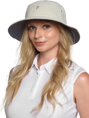 Coolibar UPF 50+ Men's Nate Chlorine Resistant Bucket Hat - Sun Protective in Kuwait