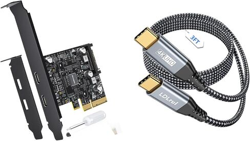 بطاقة 10 جيجابت في الثانية PCIE USB C 3.2 Gen 2 ، PCCE ثنائية منفذ إلى بطاقة توسيع USB C ، محول PCI Expree 3.0 x4 للكمبيوتر الشخصي ، حاويات SSD ، محطات العمل ، النسخ الاحتياطي للملف in Kuwait