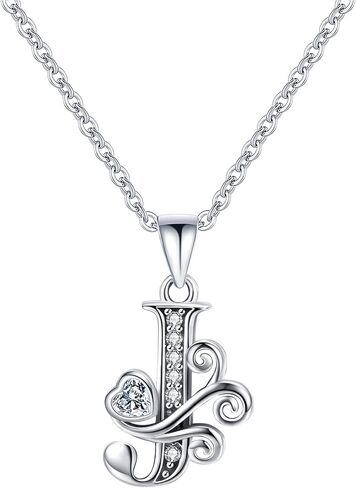 S925 Sterling Silver Initial Letter Necklaces for Women Dainty Letter Chain Necklace for Women Personalized Jewelry Gifts in Kuwait
