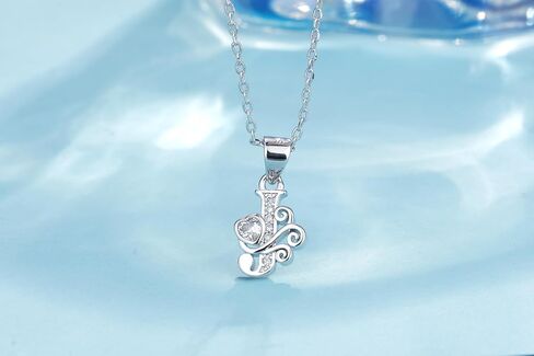 S925 Sterling Silver Initial Letter Necklaces for Women Dainty Letter Chain Necklace for Women Personalized Jewelry Gifts in Kuwait