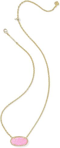 Kendra Scott Womens Elisa Statement Pendant Necklace Gold Carnation Opal One Size One Size in Saudi Arabia