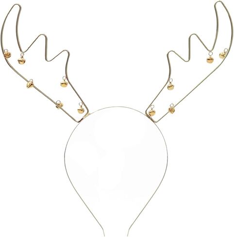 عصابة رأس Crazy Night Antlers - زي غزال للنساء - عصابة رأس على شكل قرون غزال مع آذان غزال - مثالية لعيد الميلاد والمناسبات الاحتفالية in Kuwait