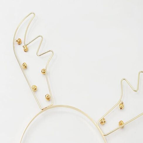 عصابة رأس Crazy Night Antlers - زي غزال للنساء - عصابة رأس على شكل قرون غزال مع آذان غزال - مثالية لعيد الميلاد والمناسبات الاحتفالية in Kuwait