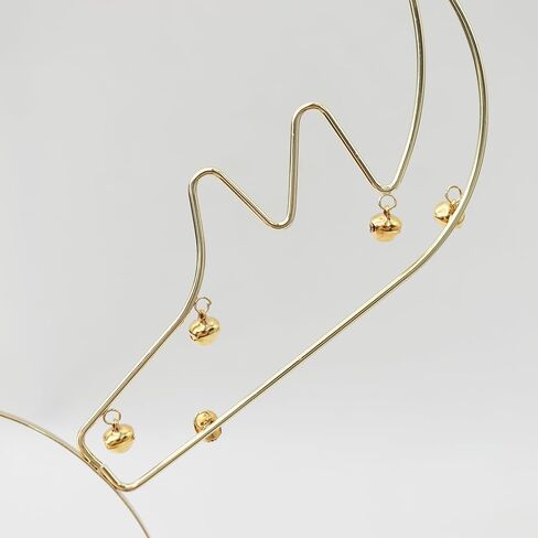 عصابة رأس Crazy Night Antlers - زي غزال للنساء - عصابة رأس على شكل قرون غزال مع آذان غزال - مثالية لعيد الميلاد والمناسبات الاحتفالية in Kuwait