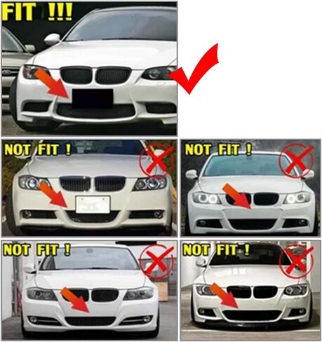 Liru 1Pc Front Bumper Grille Front Bumper Grille Front Bumper Lower Grille for BMW 3 Series E90 E92 E93 M3 Style 2009-2011 in Saudi Arabia