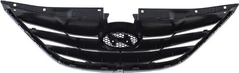Garage-Pro Grille Assembly Compatible with 2011-2014 Hyundai Sonata Textured Black Shell and Insert in Saudi Arabia