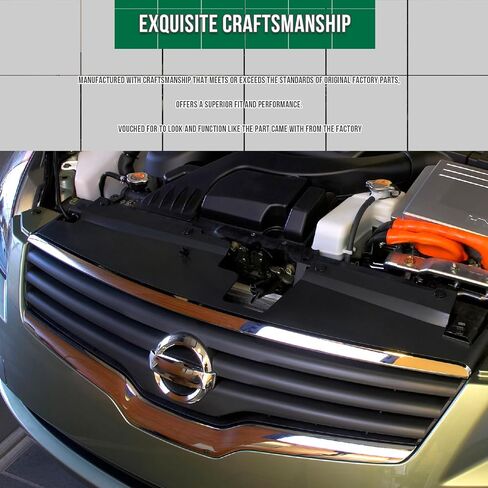 شبكة CarPartsDepot متوافقة مع 2007-2009 نيسان ألتيما سيدان ذات 4 أبواب أمامية من الكروم وشبكة تجميع وإدراج أسود مع توفير الشعار in Saudi Arabia