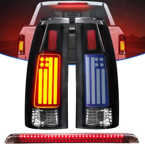 LED Tail Lights Fit for Chevy & for GMC C/K 1500 2500 3500 88-99, C/K 1500 2500 Suburban 92-99, Silverado 94-98, Blazer 92-94, Tahoe 95-99, Yukon 92-00, Escalade 99-00 (Clear Lens) in Saudi Arabia