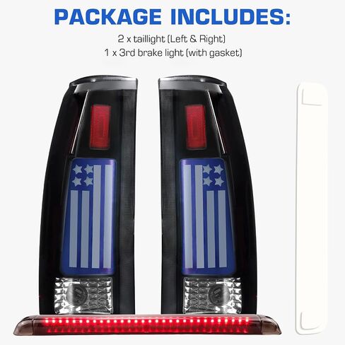LED Tail Lights Fit for Chevy & for GMC C/K 1500 2500 3500 88-99, C/K 1500 2500 Suburban 92-99, Silverado 94-98, Blazer 92-94, Tahoe 95-99, Yukon 92-00, Escalade 99-00 (Clear Lens) in Saudi Arabia
