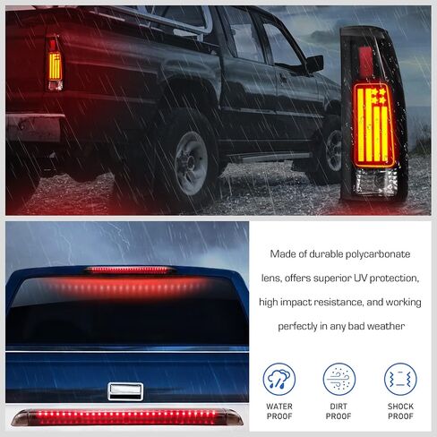 LED Tail Lights Fit for Chevy & for GMC C/K 1500 2500 3500 88-99, C/K 1500 2500 Suburban 92-99, Silverado 94-98, Blazer 92-94, Tahoe 95-99, Yukon 92-00, Escalade 99-00 (Clear Lens) in Saudi Arabia