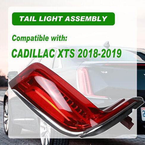 مجموعة مصابيح خلفية LED متوافقة مع كاديلاك XTS 2018 2019 مصباح خلفي للجانب الأيمن للراكب استبدال 84607636 in Saudi Arabia