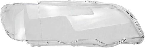 2 قطعة متوافق لسيارات BMW X5 E53 2000-2003 سيارة عدسة المصباح الأمامي غطاء استبدال رئيس ضوء مصباح عاكس الضوء الزجاج قذيفة (يسار + يمين) in Saudi Arabia