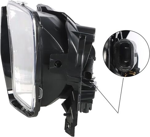 Left and Right Fog Lights Assembly Replacement for Ram 1500 2013-2018 Driver Passenger Side Clear Lens 68104821AC 68104820AC in Saudi Arabia