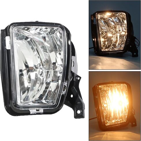 Left and Right Fog Lights Assembly Replacement for Ram 1500 2013-2018 Driver Passenger Side Clear Lens 68104821AC 68104820AC in Saudi Arabia