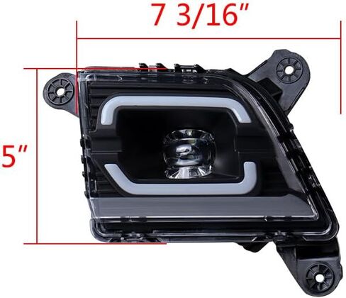 Astra Depot Fog Light with DRL Sequntial Turn Signal Compatible for Silverado 2019-2022 2023 Chevy Silverado 1500 Fog Lamps with H11 Relay Harness Wire Kit Replace for OE 84509651 | 84509652 in Saudi Arabia