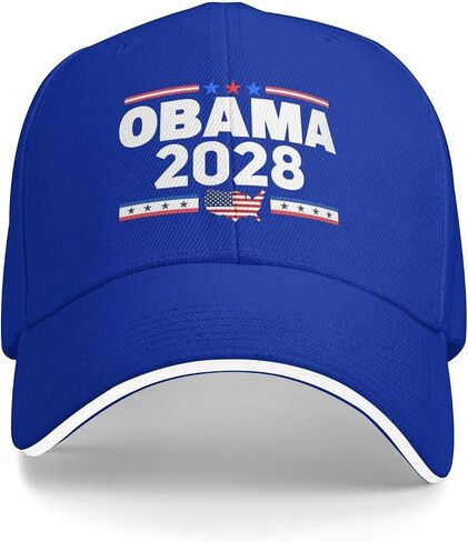 قبعة أوباما 2028 قبعة أوباما لعام 2028 تجعل أمريكا ذكية مرة أخرى قبعة للرجال والنساء باللون الأسود PT19 in Kuwait