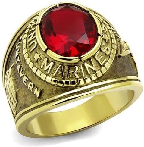 TK414703G - IP Gold(Ion Plating) Stainless Steel Ring with Synthetic Synthetic Glass in Siam in Saudi Arabia
