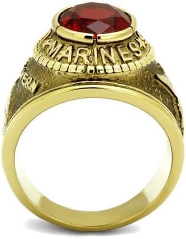 TK414703G - IP Gold(Ion Plating) Stainless Steel Ring with Synthetic Synthetic Glass in Siam in Saudi Arabia