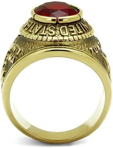 TK414703G - IP Gold(Ion Plating) Stainless Steel Ring with Synthetic Synthetic Glass in Siam in Saudi Arabia