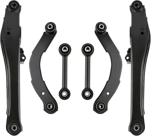طقم ذراع التحكم الخلفي 6 قطع من maXpeedingrods لسيارة جيب كومباس باتريوت 2007-2017 دودج كاليبر 2007-2012، 2 ذراع جانبي علوي، 2 ذراع تحكم سفلي، 2 ذراع جانبي سفلي in Saudi Arabia