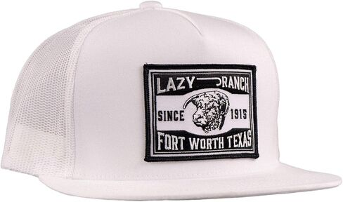 Lazy J Ranch Fort Worth Classic Five Panel Trucker Hat - Adjustable Unisex Country Hats, Vintage Trucker Hat in Saudi Arabia