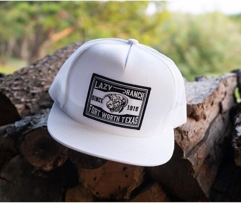 Lazy J Ranch Fort Worth Classic Five Panel Trucker Hat - Adjustable Unisex Country Hats, Vintage Trucker Hat in Saudi Arabia