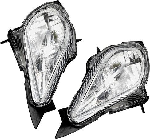 Caltric Left and RIght Head Light Set Compatible with Yamaha Raptor 250 YFM250 2008-2013 / Raptor 350 YFM350 2004-2013 / Wolverine 350 YFM350 2006-2009 / Wolverine 450 YFM450 2006-2010 in Saudi Arabia