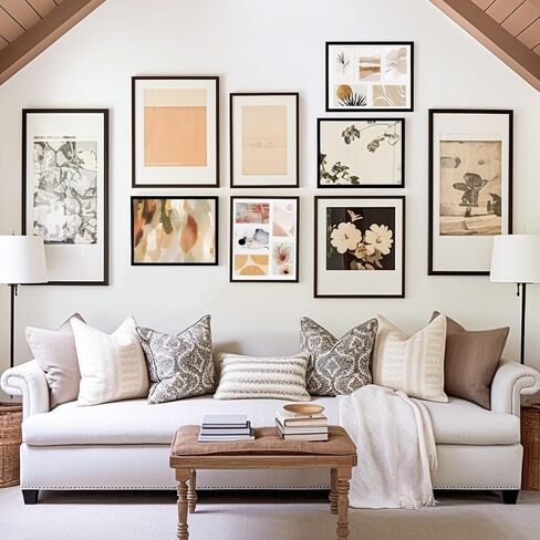 إطار صور مجمعة مقاس 8 × 14 من Fixwal مع ثلاث فتحات لعرض صور مقاس 4 × 6، وإطار صور مجمعة مقاس 4 × 6، وإطار حائط للمعرض، وإطارات صور متعددة لديكور الحائط in Saudi Arabia
