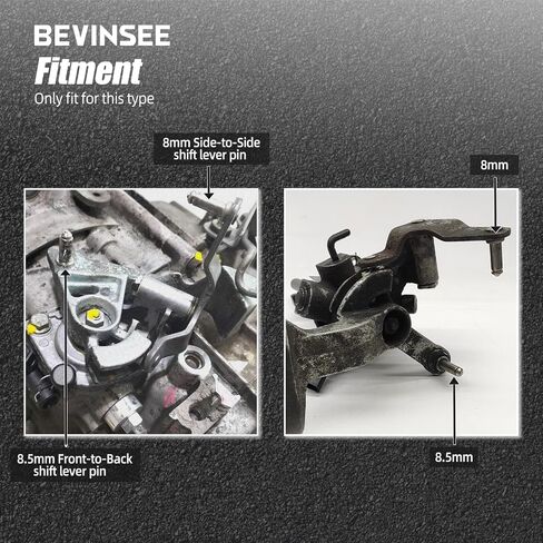 Bevinsee Shifter Cable End Bushing 8mm 8.5mm Compatible With VW MQ250 5 Speed Manual Gearbox Gear Selector Shift Part Number 1K0711761B 1J0711761C Aluminum in Saudi Arabia
