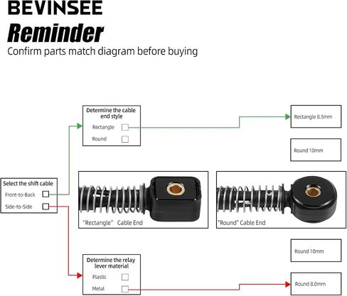 Bevinsee Shifter Cable End Bushing 8mm 8.5mm Compatible With VW MQ250 5 Speed Manual Gearbox Gear Selector Shift Part Number 1K0711761B 1J0711761C Aluminum in Saudi Arabia