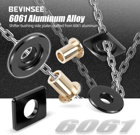 Bevinsee Shifter Cable End Bushing 8mm 8.5mm Compatible With VW MQ250 5 Speed Manual Gearbox Gear Selector Shift Part Number 1K0711761B 1J0711761C Aluminum in Saudi Arabia