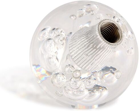 W-POWER JDM Universal Car 60mm Ball Diamond Crystal Bubble Shift Knob for Manual Automatic Vehicles 5 6 Speed Gear Shifter with adapters (Red) in Saudi Arabia