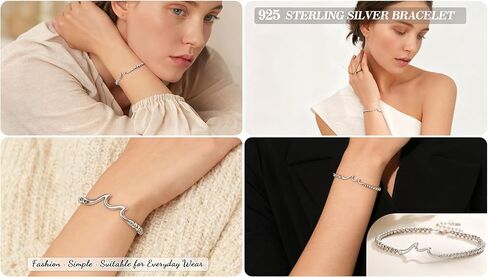 Gifts for Women - Best Friend Birthday Gifts for Women, Through The Waves of Life, Happy Birthday Bracelet for Women Mom Friend Sister Daughter Grandma, Unique Gifts Jewelry in Saudi Arabia