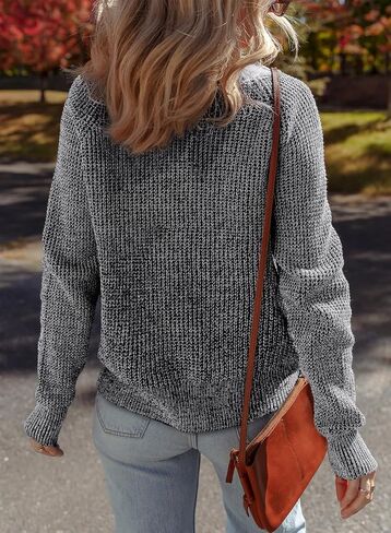 Sidefeel Women's Contrast Knit Cardigan Sweaters Casual Long Sleeve Open Front Button Down Trendy Jackets Outerwear in Saudi Arabia