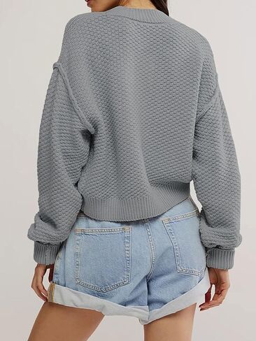 Cardigan Sweaters for Women,Long Sleeve Button Down Lightweight Cropped Short Cardigan in Saudi Arabia